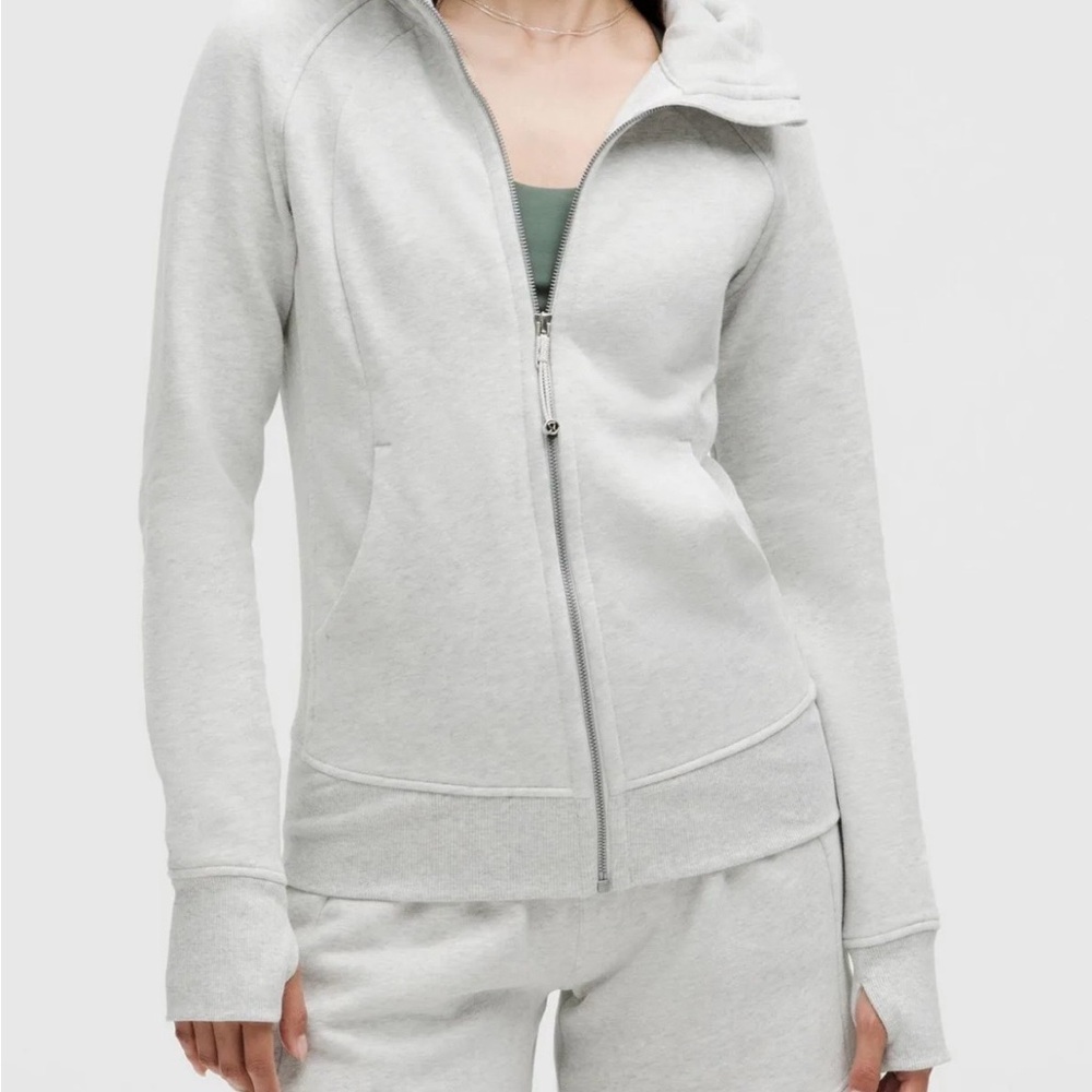 lululemon athletica full zip scuba Light Gray
